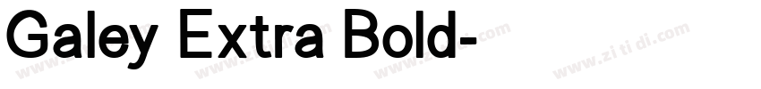 Galey Extra Bold字体转换